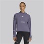 adidas Adi365 Climacool+ bluza z okrągłym dekoltem do biegania dla niej kolor Preloved Violet
