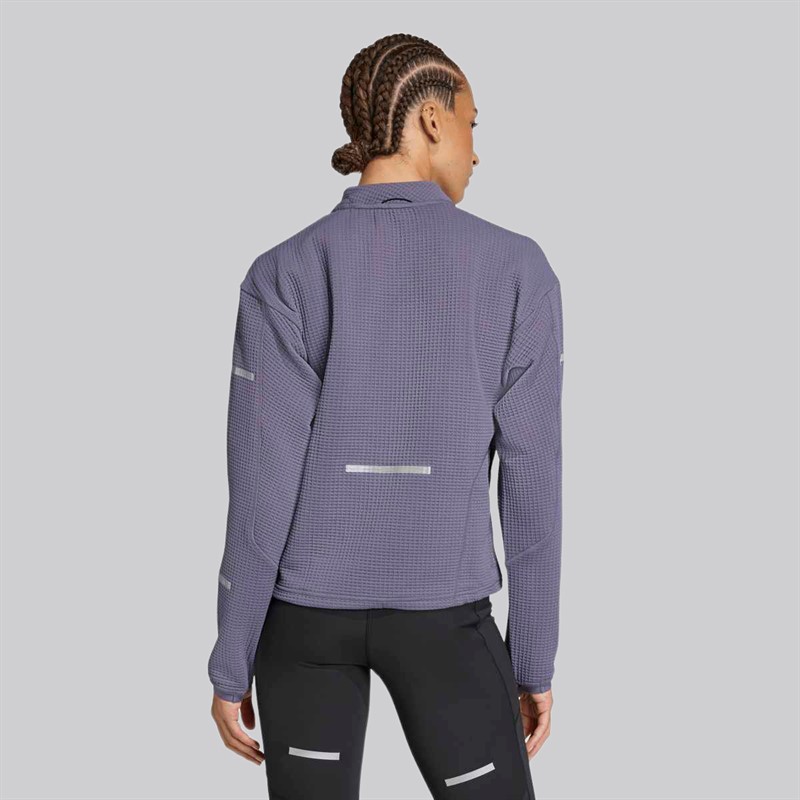 adidas Adi365 Climacool+ bluza z okrągłym dekoltem do biegania dla niej kolor Preloved Violet