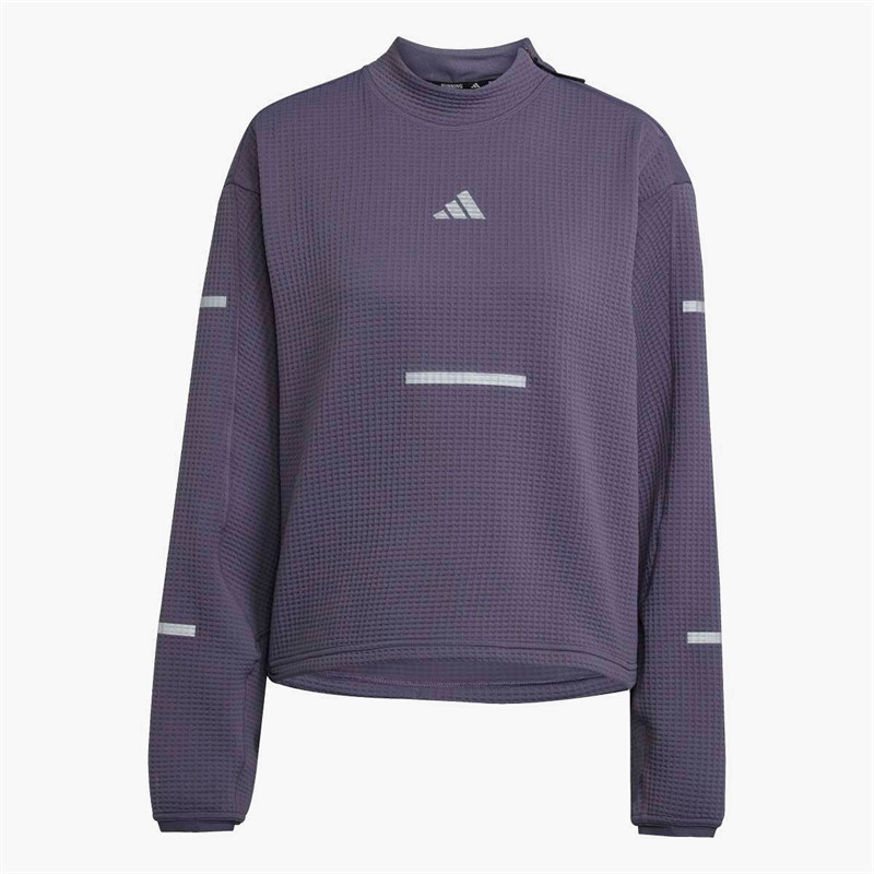 adidas Adi365 Climacool+ bluza z okrągłym dekoltem do biegania dla niej kolor Preloved Violet