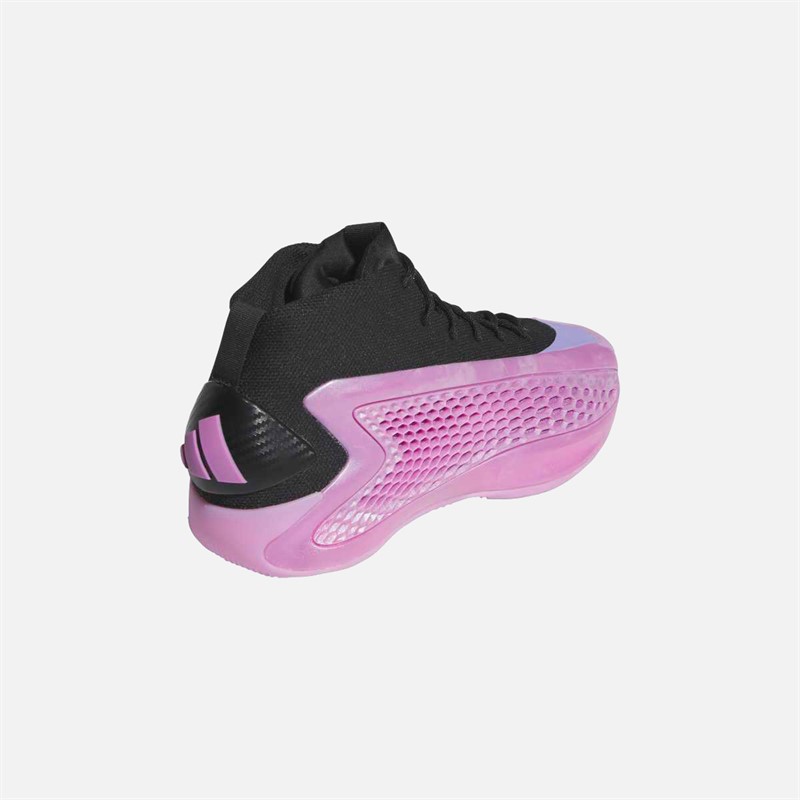 adidas Herre Anthony Edwards A.E. 1 Basketballsko til Lav Core Black/Preloved Purple/Preloved Purple
