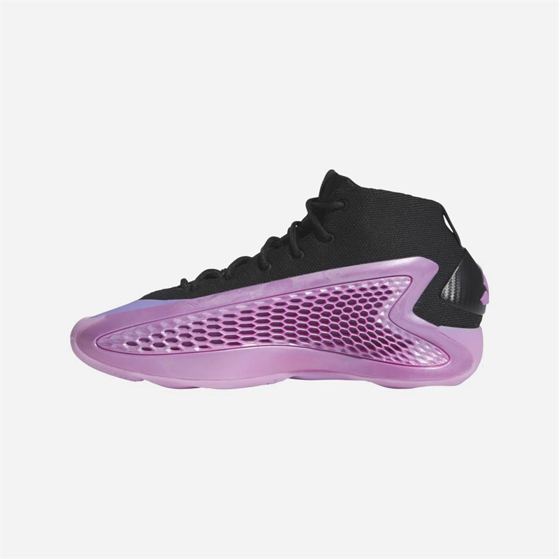 adidas Herre Anthony Edwards A.E. 1 Basketballsko til Lav Core Black/Preloved Purple/Preloved Purple