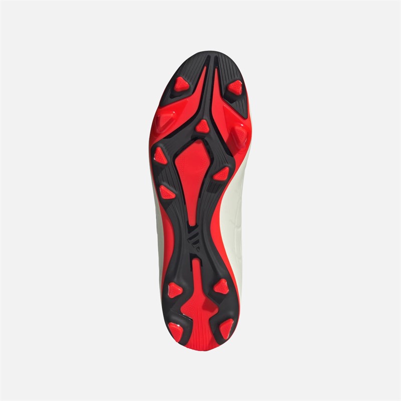 adidas Herre Copa Pure II Club FXG Fleksibel Bund Fodboldstøvler Ivory/Core Black/Solar Red
