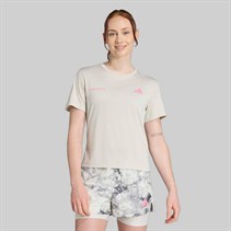 adidas Dame Egen Løbe Melange Løbe T Shirt Orbit Green Metallic