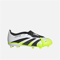 adidas Kinder Predator League Zunge FG/MG Kunstrasen/Naturrasen Fußballschuhe Cloud White/Core Black/Lucid Lemon