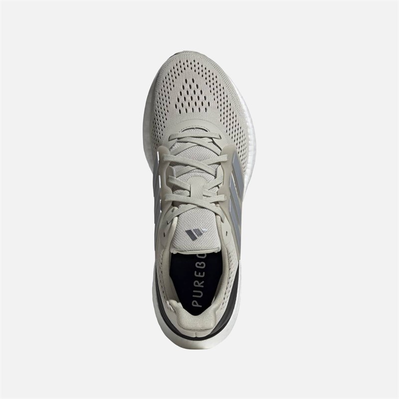adidas Pureboost 23 neutralne buty do biegania dla niego kolor Putty Grey/Silver Metallic/Core Black