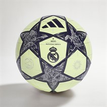 adidas Herre UEFA Champions League Real Madrid Mini fodbold Almost Lime/Silver Metallic/Noble Ink