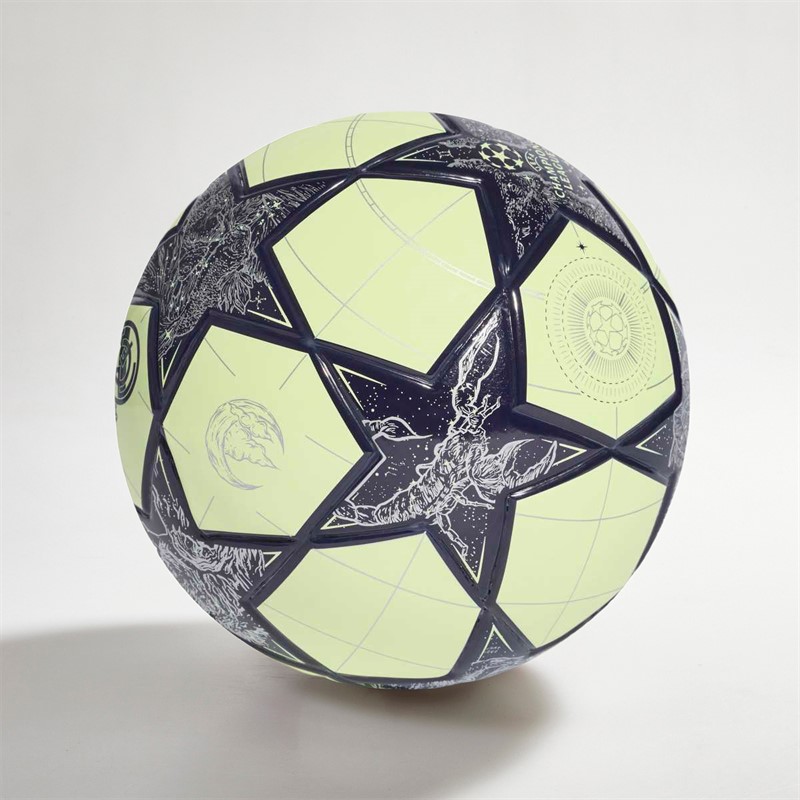 adidas Herre UEFA Champions League Real Madrid Mini fodbold Almost Lime/Silver Metallic/Noble Ink