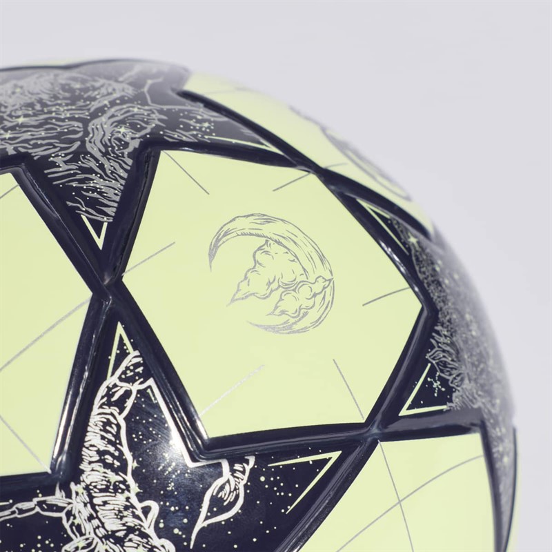 adidas Herre UEFA Champions League Real Madrid Mini fodbold Almost Lime/Silver Metallic/Noble Ink