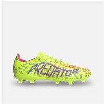 adidas Herre Predator League FG/MG Fast Underlag/Multi Underlag Fodboldstøvler Lucid Lemon/Blue Fusion/Lucid Pink