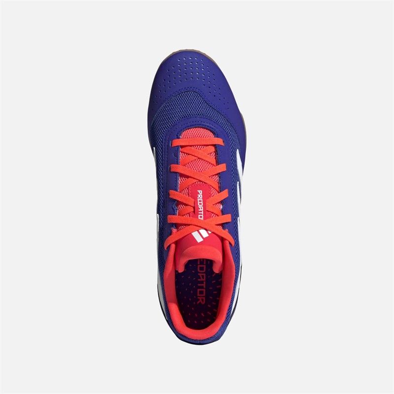 adidas Herre Predator Club IN Indendørs Sala Fodboldstøvler Cloud White/Lucid Blue/Solar Red