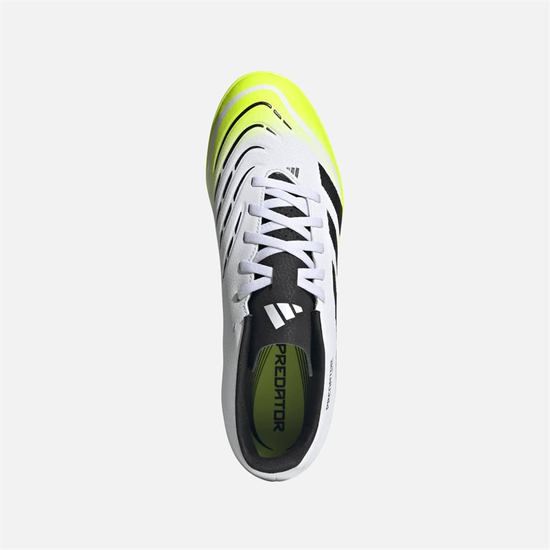 adidas Herre Predator Club TF Astro Fodboldstøvler Cloud White/Core Black/Lucid Lemon