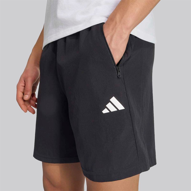 adidas Spodnie treningowe tkane Essentials dla niego kolor czarno-biały