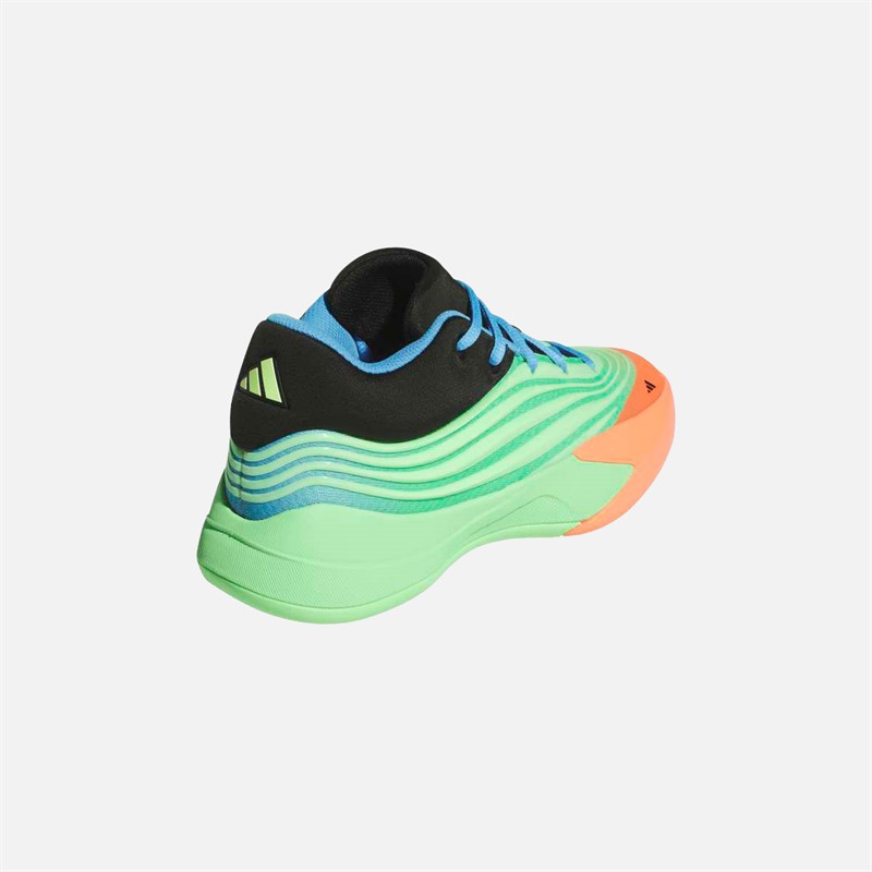 adidas Dame X buty do koszykówki dla dzieci kolor Lime Burgundy/Signal Coral/Blue Burst
