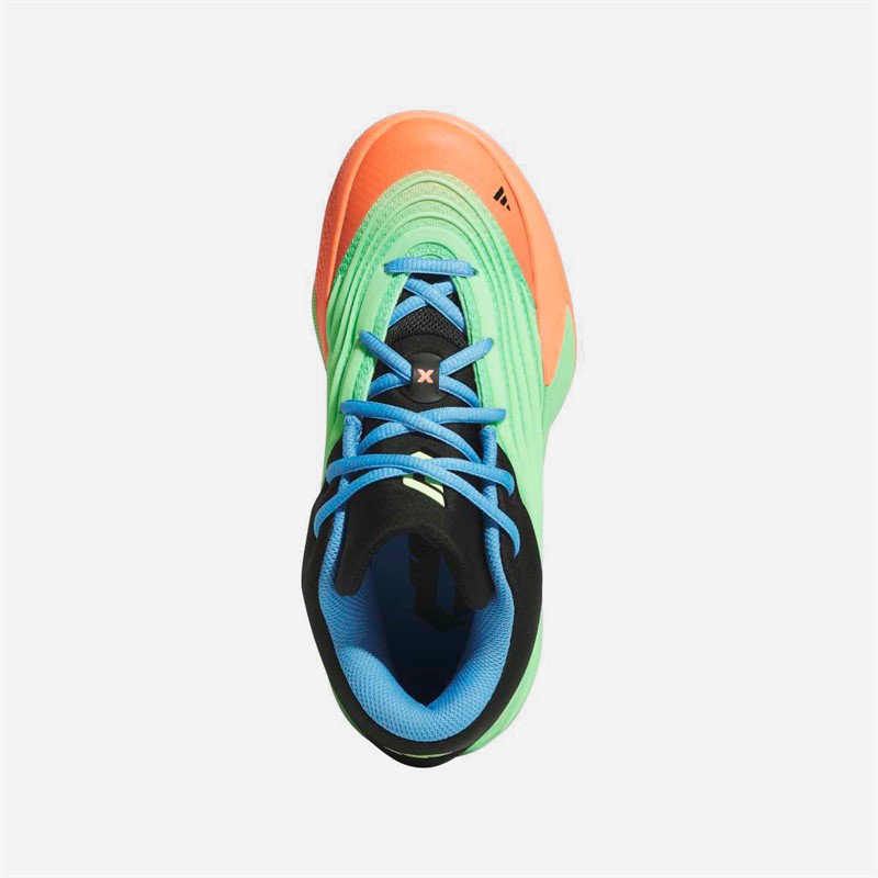 adidas Dame X buty do koszykówki dla dzieci kolor Lime Burgundy/Signal Coral/Blue Burst