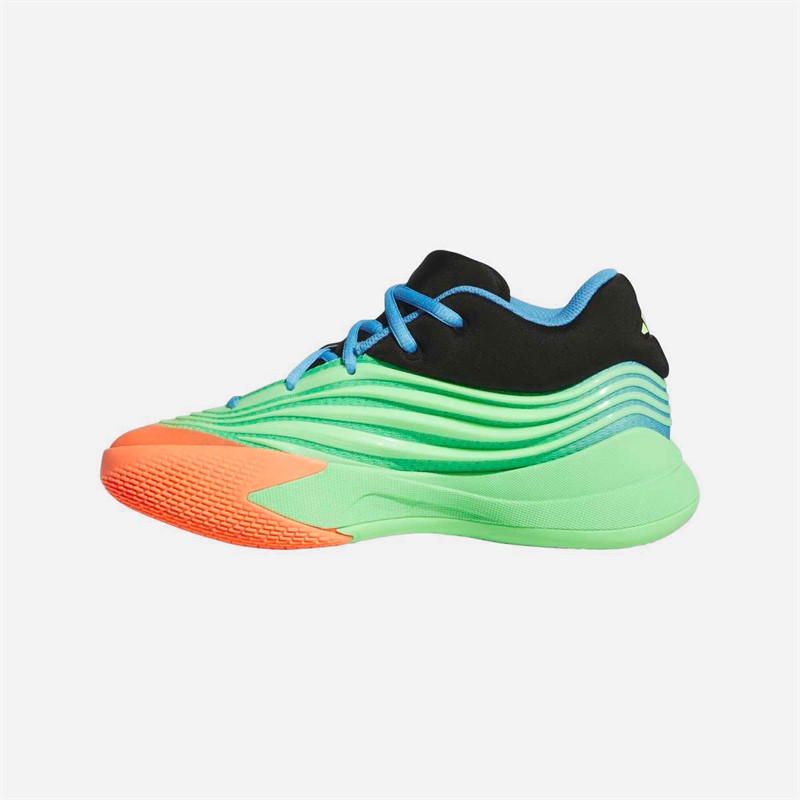 adidas Dame X buty do koszykówki dla dzieci kolor Lime Burgundy/Signal Coral/Blue Burst