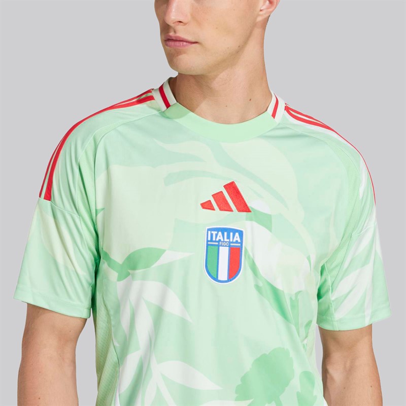 adidas Koszulka wyjazdowa FIGC Italia 2025 dla niej dla niego kolor Glory Mint
