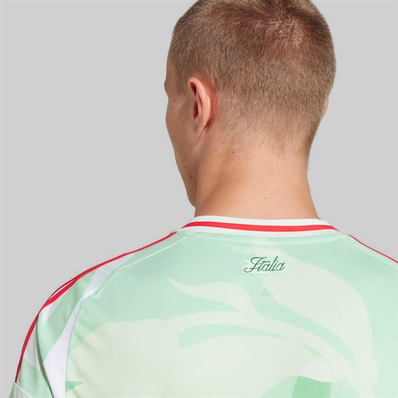 adidas Koszulka wyjazdowa FIGC Italia 2025 dla niej dla niego kolor Glory Mint