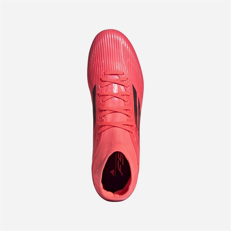 adidas Herre F50 League Mid Vivid Horizon Pakke FG/MG Fast bund/Multi bund Fodboldstøvler Turbo Pink/Aurora Black/Platinum Metallic Turbo (Pink)/Aurora Black/Platinum Metallic