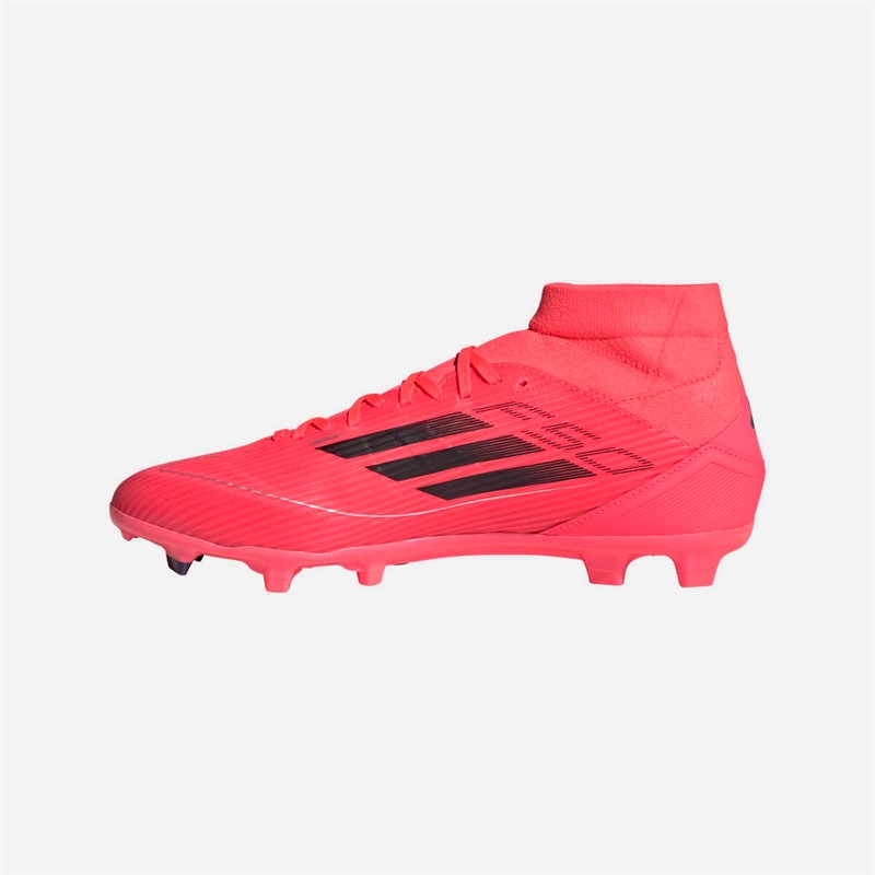 adidas Herre F50 League Mid Vivid Horizon Pakke FG/MG Fast bund/Multi bund Fodboldstøvler Turbo Pink/Aurora Black/Platinum Metallic Turbo (Pink)/Aurora Black/Platinum Metallic