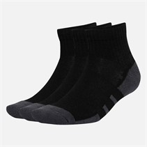 adidas Herren Essentials Climacool Drei Paar Viertel Socken Schwarz/Grey Six