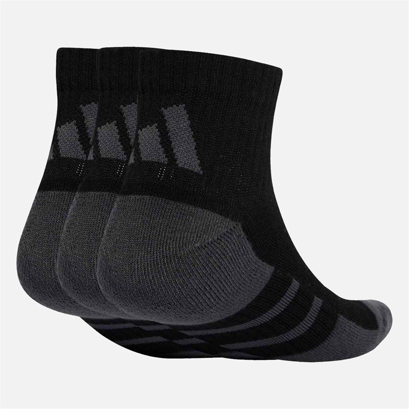 adidas Trójpak skarpetek ćwierć-długości Climacool dla niego kolor Czarny/Grey Six