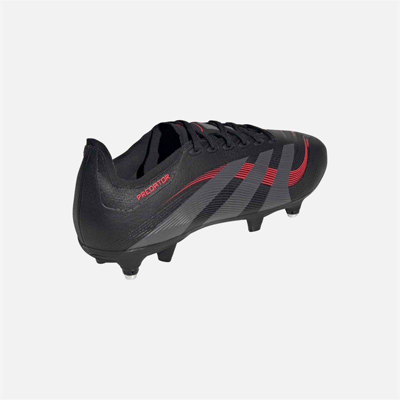 adidas Herre Predator League SG Blød Bund Fodboldstøvler Core Black/Grey Four/Lucid Red