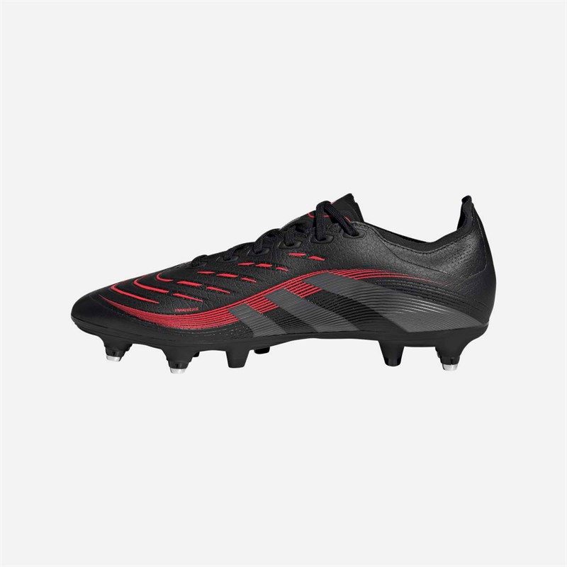 adidas Herre Predator League SG Blød Bund Fodboldstøvler Core Black/Grey Four/Lucid Red