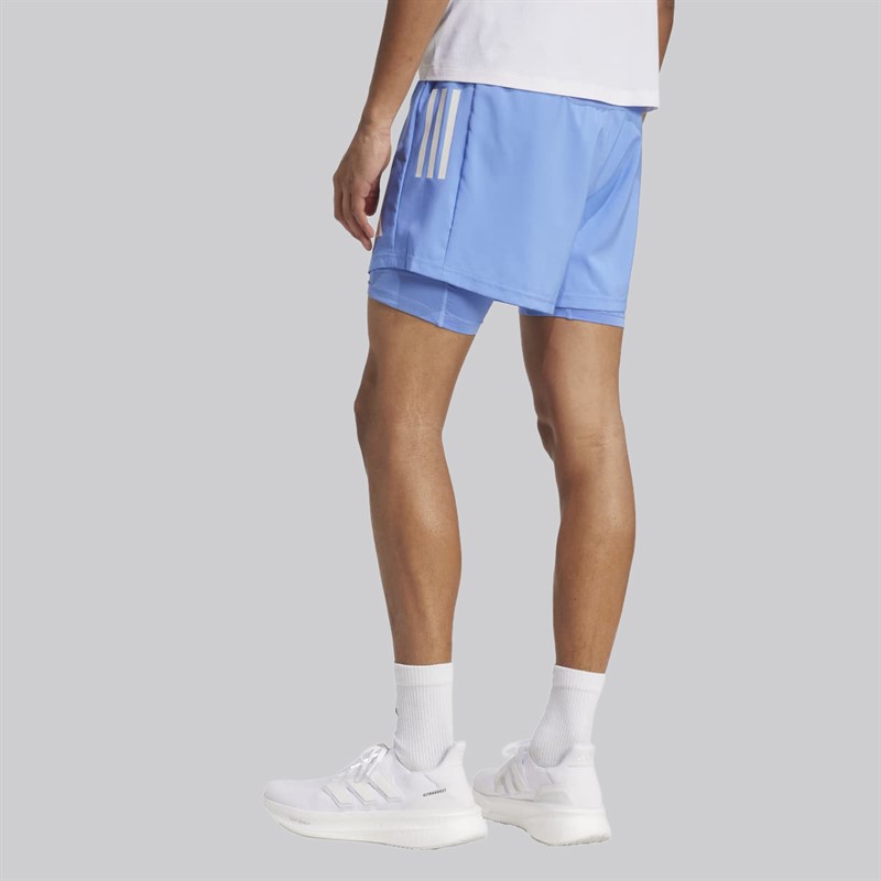 adidas Spodenki do biegania Own The Run Climacool 2-w-1 dla niego kolor Blue Fushion