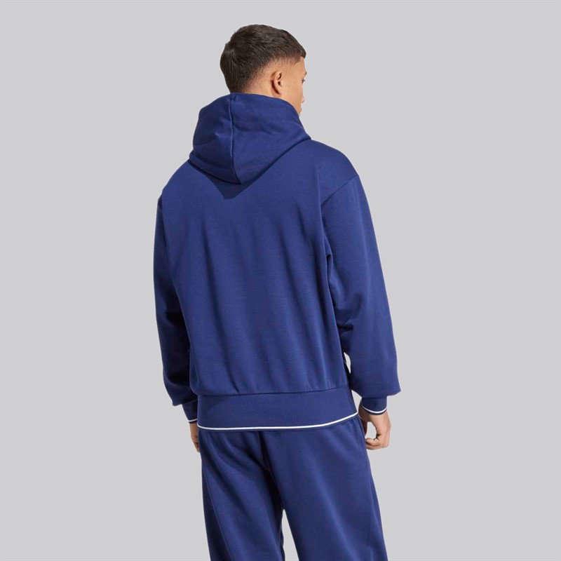 adidas Herre College Hættetrøje Dark Blue/Hvid