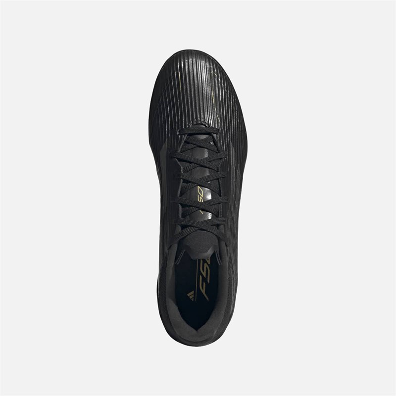 adidas Herre F50 Liga Mørk Spark Pakke TF Kunstgræs Fodboldstøvler Core Black/Iron Metallic/Gold Metallic