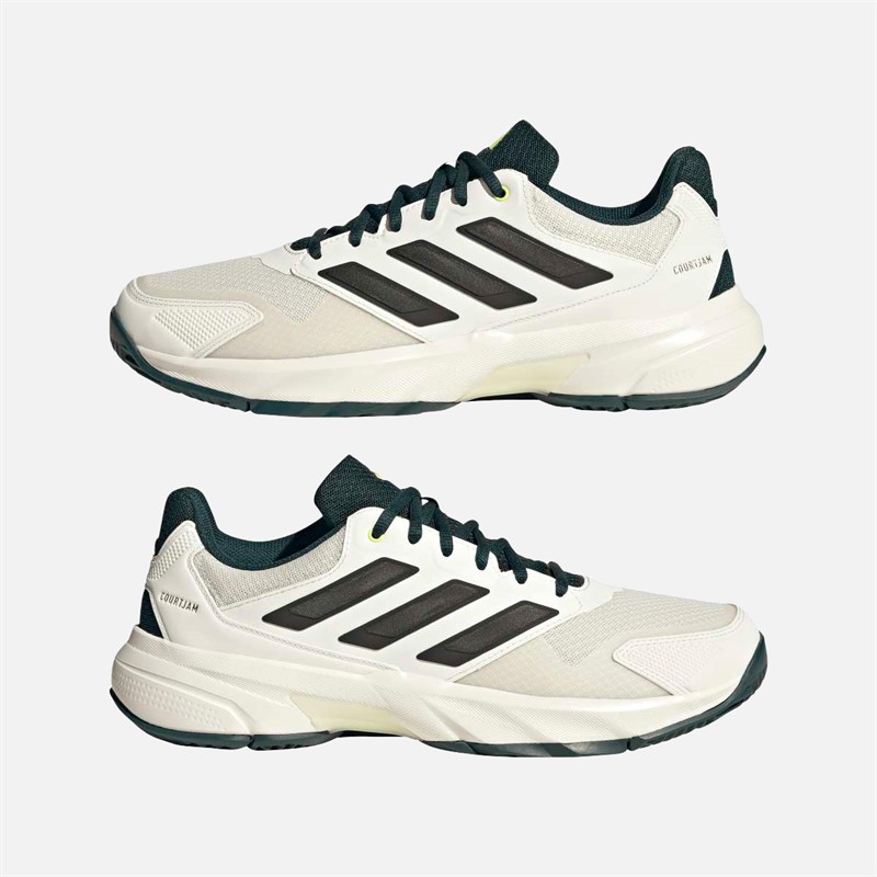adidas Courtjam Control 3 buty tenisowe dla niego kolor Off White/Silver Metallic/Aurora Ivory