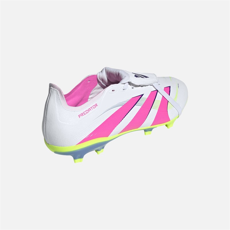 adidas Herre Predator League Tunge FG/MG Fast underlag/Multigrund Fodboldstøvler Cloud White/Lucid Lemon/Lucid Pink