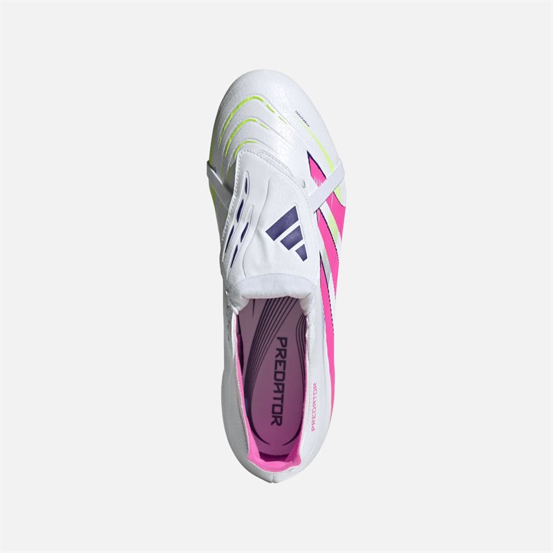 adidas Herre Predator League Tunge FG/MG Fast underlag/Multigrund Fodboldstøvler Cloud White/Lucid Lemon/Lucid Pink