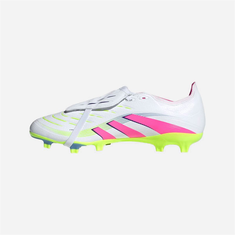 adidas Herre Predator League Tunge FG/MG Fast underlag/Multigrund Fodboldstøvler Cloud White/Lucid Lemon/Lucid Pink
