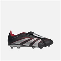 adidas Herre Predator League Tunge BSR Obsidian Strike FG/MG Fast Grund/Multi Grund Fodboldstøvler Core Black/Silver Metallic/Vivid Red