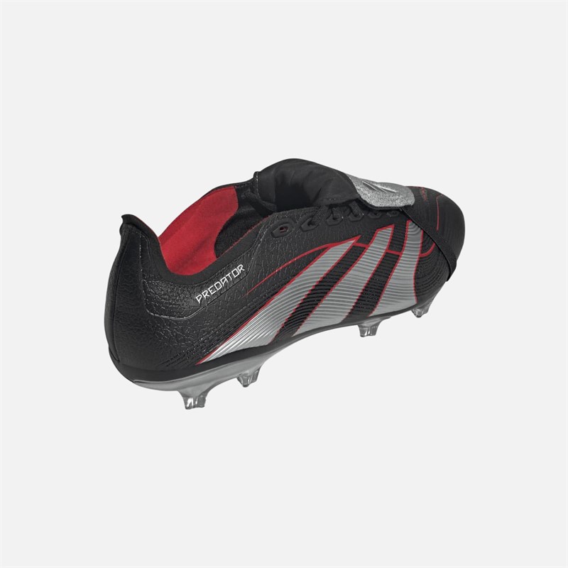 adidas Herre Predator League Tunge BSR Obsidian Strike FG/MG Fast Grund/Multi Grund Fodboldstøvler Core Black/Silver Metallic/Vivid Red