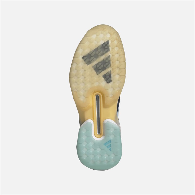 adidas Courterblast Adizero buty halowe dla niej kolor Glow Blue/Shadow Navy/Clear Pink