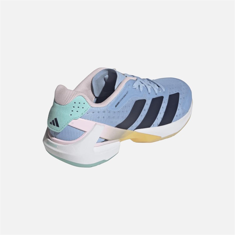 adidas Courterblast Adizero buty halowe dla niej kolor Glow Blue/Shadow Navy/Clear Pink