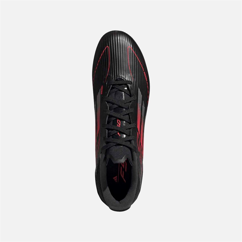 adidas Herre F50 League Stealth Sejr Pakke SG Blød Jord Fodboldstøvler Sort/Iron Metallic/Lucid Red