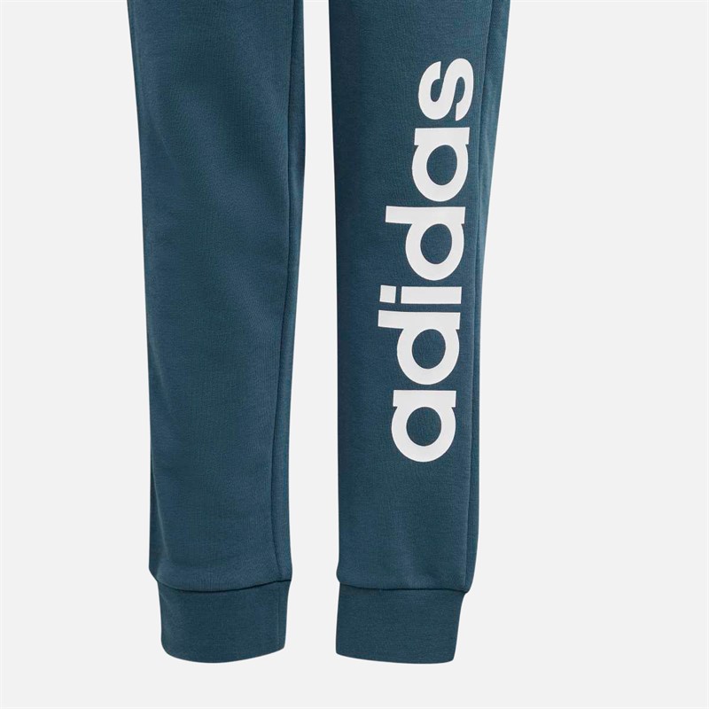 adidas Mädchen Basics Liniere Logo Baumwolle Hose Arctic Night/Weiß