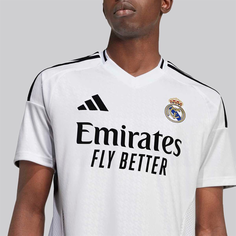 adidas Herren RMCF Real Madrid 24/25 Heimtrikot Weiß