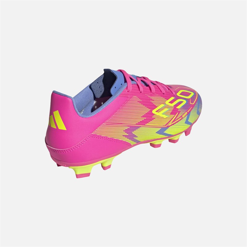 adidas Herre F50 Club FG/MG Fast Bund/Multibund Fodboldstøvler Lucid Pink/Lucid Lemon/Blue Fusion