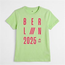 adidas Kinder BMW Berlin Marathon 2025 Grafik Lauf T Shirt Signal Green