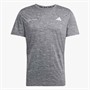 adidas Own The Run Melange T-shirt do biegania dla niego kolor Czarny/Grey Three Metallic