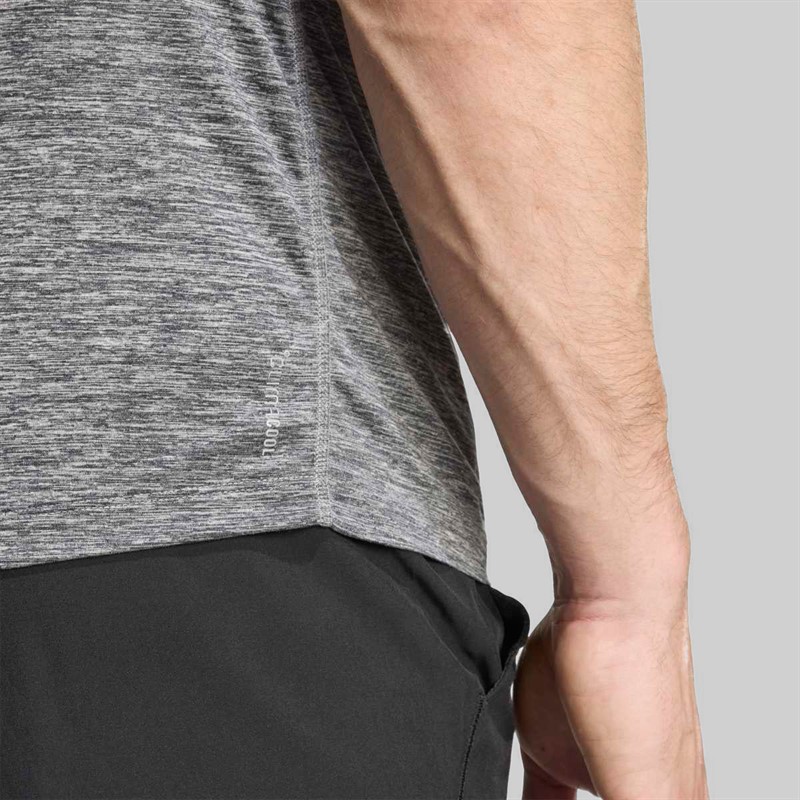 adidas Own The Run Melange T-shirt do biegania dla niego kolor Czarny/Grey Three Metallic