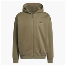 adidas Herren adidas Basketball Full-Zip Hoodie Olive Strata