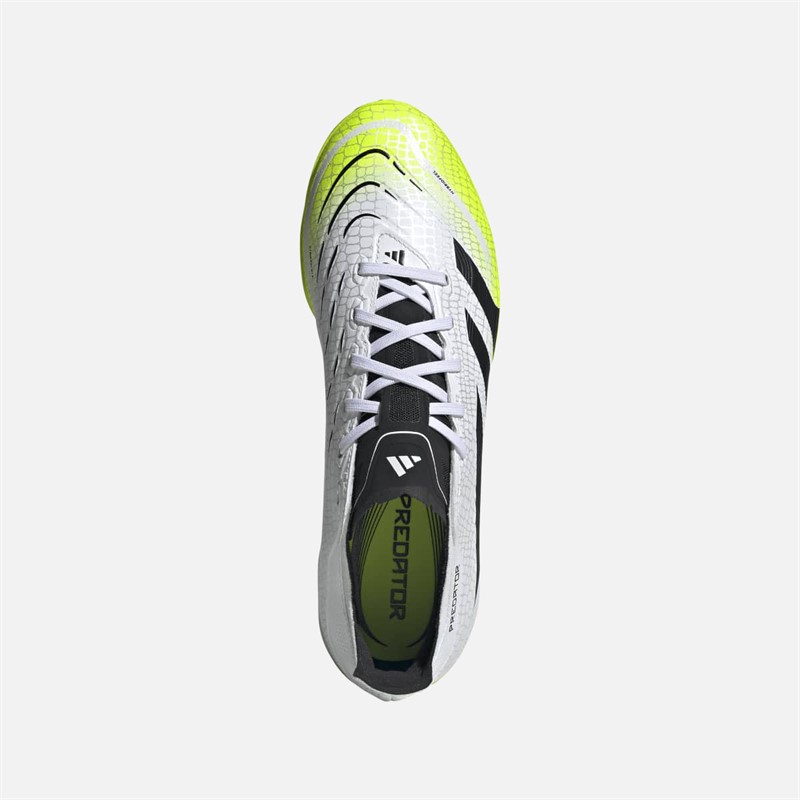 adidas Herre Predator League TF Astro Fodboldstøvler Cloud White/Core Black/Lucid Lemon