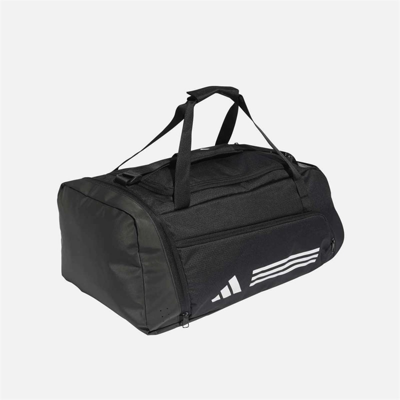 adidas Essentials 3-Stripes Medium Duffel Bag Black/White