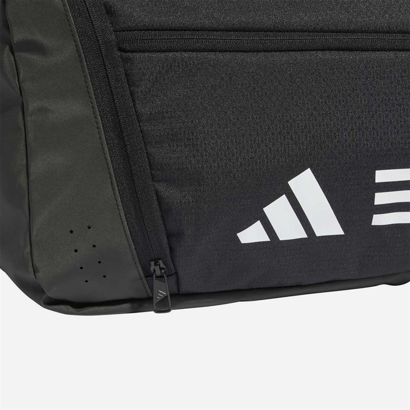 adidas Essentials 3-Stripes Medium Duffel Bag Black/White