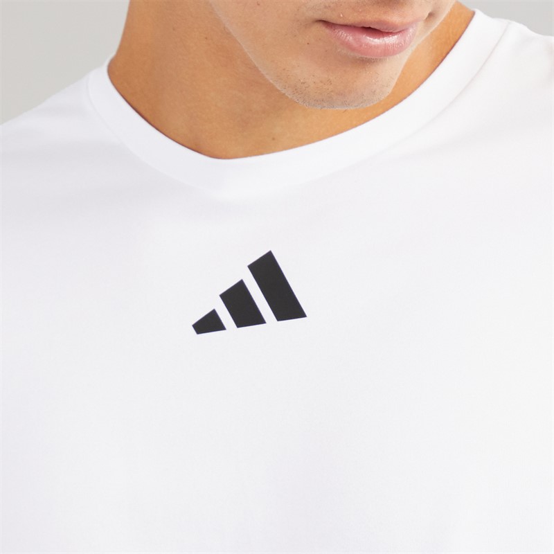 adidas Mens Pregame T-Shirt White/Black
